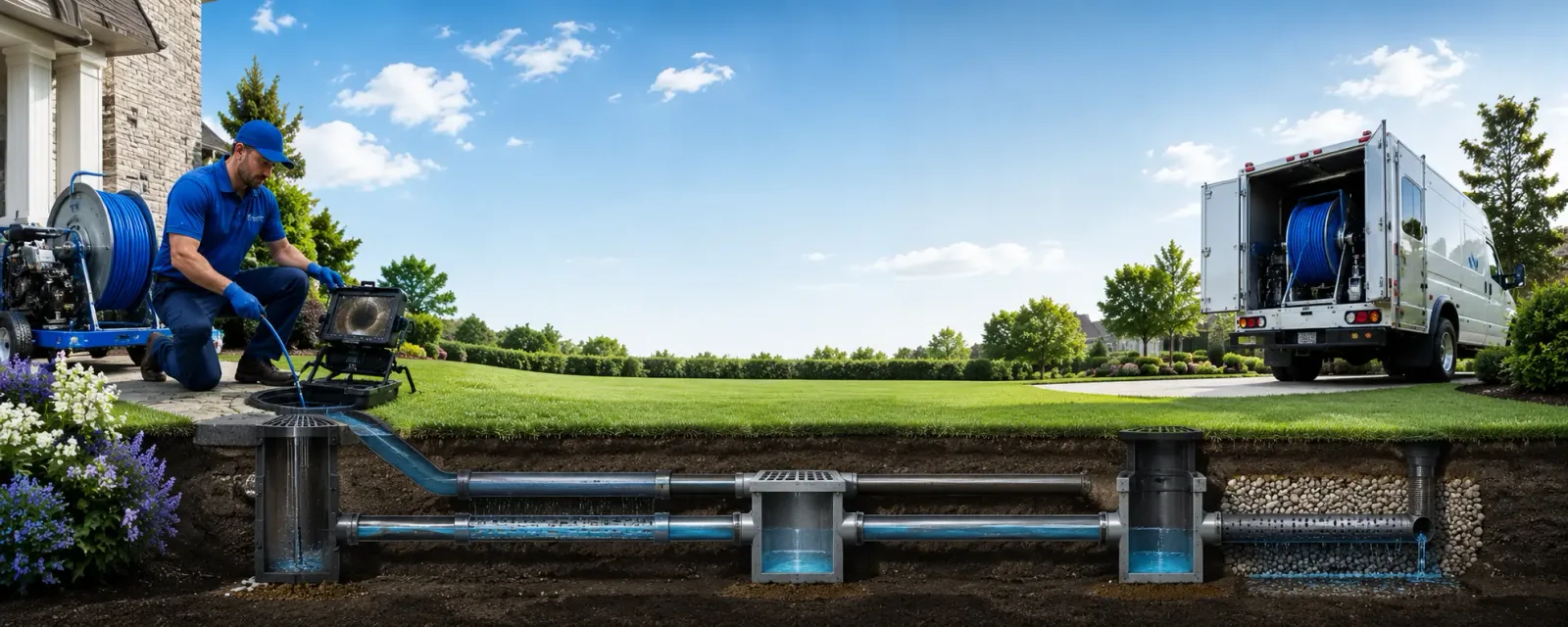 Outdoor drain cleaning information for Lookout, CA